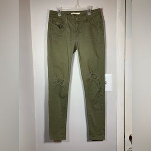 green super skinny levis